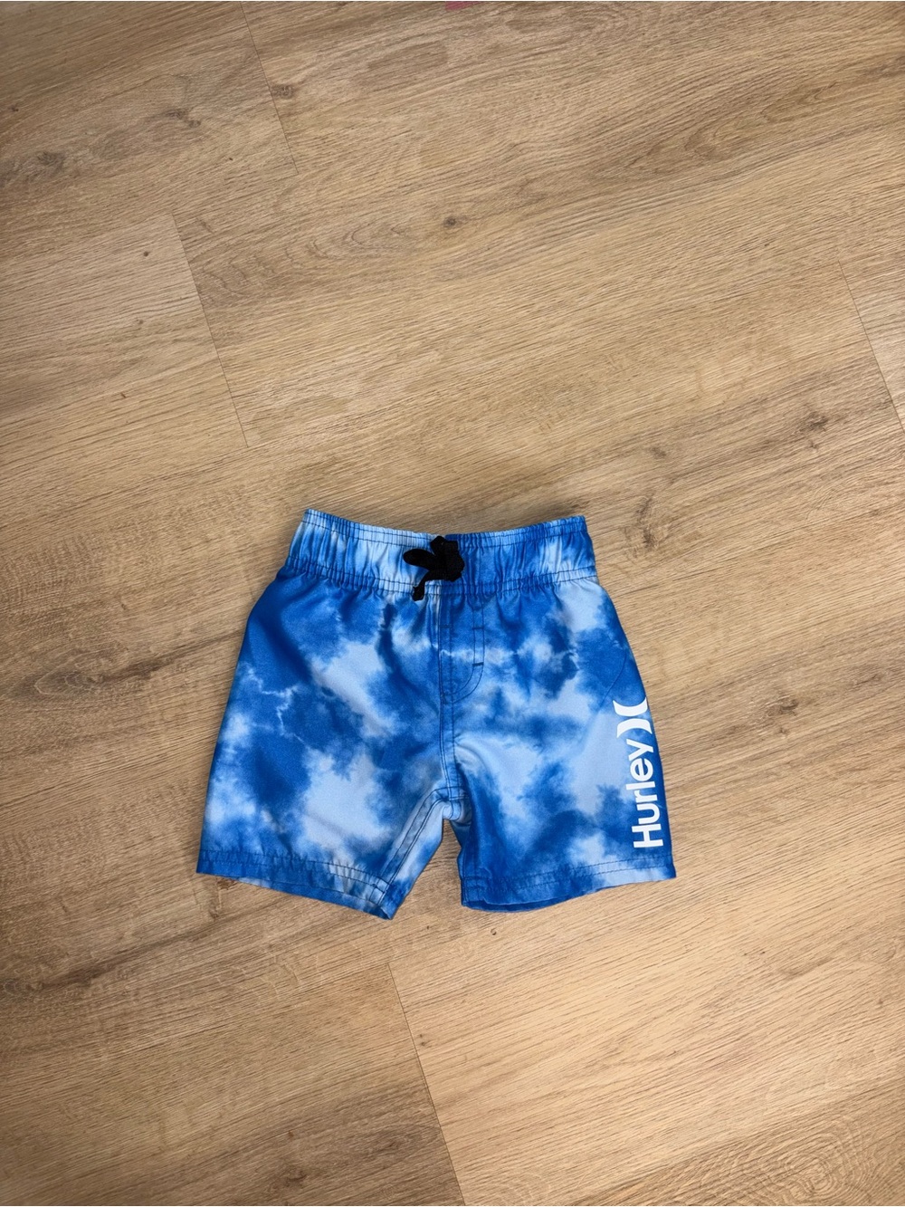 Hurley Blue Tie-Dye Kids Swim Trunks
